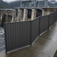 Panneaux de clôture en acier prépeint standard australiens pour la protection contre la corrosion côtière des stations de pompage de piscines salées
