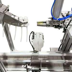 Machine de capsulage automatique linéaire industrielle avec trieuse vibratoire intelligente pour le serrage des bouchons de petites fioles et de bouteilles cosmétiques et alimentaires - Product Image 4