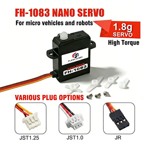 FH-1083 Servo numérique ultra-micro sans noyau 1,7g, couple 0,75kg, 0,05sec, engrenage en fibre de nylon pour <span class=keywords><strong>avion</strong></span> RC, drone, hélicoptère, robot - Product Image 4