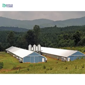 agricultural steel building sheep and goat steel shed chicken broiler house designs