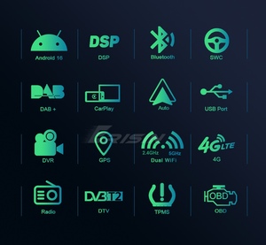 วิทยุติดรถยนต์ ES8549U ขนาด 7 นิ้ว ดีไซน์บางเฉียบ ระบบ Android 16 รองรับ 4GB 64GB Octa Core พร้อม Wireless CarPlay Android Auto DSP 4G IPS GPS - Product Image 2
