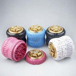 Nuevo Modelo 2025, Molinillo de Hierbas de Aluminio con Diseño de Diamante, 63 mm, 4 Capas, Molinillos de Aluminio Anodizado - Product Image 1