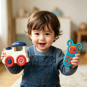 Ensemble <span class=keywords><strong>de</strong></span> hochets et anneaux <span class=keywords><strong>de</strong></span> <span class=keywords><strong>dentition</strong></span> Baohan pour bébés <span class=keywords><strong>de</strong></span> 0 à 24 mois, boule à saisir souple en ABS+TPE avec <span class=keywords><strong>hochet</strong></span> à main (emballé) - Product Image 4