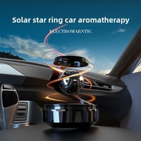 Diffuseur d'air de voiture en plastique en forme d'étoile, parfum longue durée, alimenté par l'énergie solaire, rotation automatique