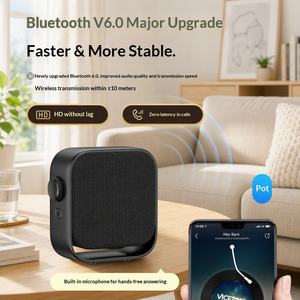 مكبر صوت محمول BT2505 مقاوم للماء IPX4 بتقنية البلوتوث V6.0، 360 درجة °   مكبر صوت ستيريو صغير بسعة 800 مللي أمبير مع شحن سريع من نوع C وميكروفون مدمج - Product Image 2