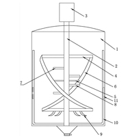 Petit réservoir de mélange de shampoing chimique industriel Mélangeur de détergent liquide Agitateur Lavage des mains Machine de fabrication de savon liquide vaisselle