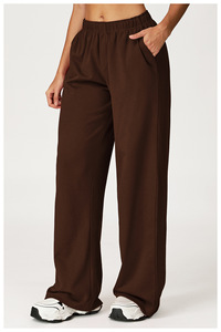 Phụ nữ mùa thu mùa đông ấm áp phòng tập thể dục tập thể dục chạy Quần <span class=keywords><strong>Baggy</strong></span> thẳng Yoga tập thể dục mặc quần thể thao - Product Image 3