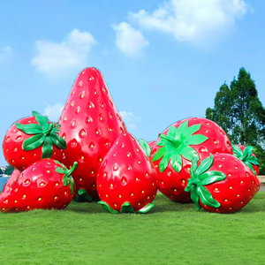 Tùy Chỉnh Lớn Ngoài Trời Vườn Tượng Sợi Thủy Tinh Dâu Tây Trái Cây Cây Điêu Khắc - Product Image 2