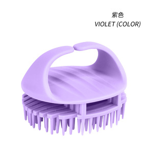 Wholesale High Quality Hair Scalp Clean Massage <b>Brush</b> Multicolor Soft Silicone <b>Shampoo</b> <b>Brush</b> for adult hair comb set - Product Image 3