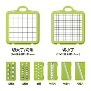 เครื่องมือครัวอเนกประสงค์ 15-in-1 ทำจากสแตนเลส ใช้งานง่าย เป็นมิตรกับสิ่งแวดล้อม สำหรับหั่นผัก หั่นหัวหอม ปอกมันฝรั่ง และผลไม้ - Product Image 2
