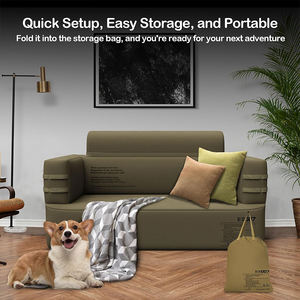 Sofá Inflable Automático de Lujo con Bomba Integrada, Sofá de Dos Plazas Portátil para el Hogar, Campamentos al Aire Libre, Jardín y Viajes - Product Image 4