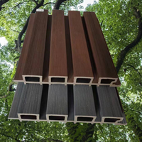 Panel WPC Modern Solusi Dinding Interior Bergaya yang Dapat Disesuaikan Papan UV Dinding Latar Belakang TV Veneer Kayu Tanpa Sambungan Tahan Kelembapan 5