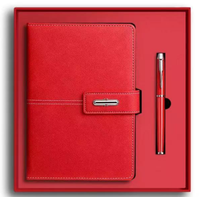 Ensemble cadeau de papeterie haut de gamme avec carnet, logo personnalisé, boîtes de luxe pour entreprise, pour le bureau