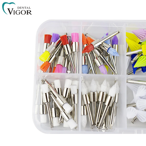 Juego de Cepillos y Copas de Pulido Dental de Alta Eficacia para Clínica Dental y Laboratorio, Colores Surtidos, 100 Piezas - Product Image 4