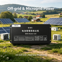 BMS de Alto Voltaje con Pantalla Táctil LCD de 4.3 Pulgadas, 96S 128S 256S 48V 400V 1024V hasta 600A, Maestro-Esclavo, ESS, Solar, GPS, BT, RS485, CAN