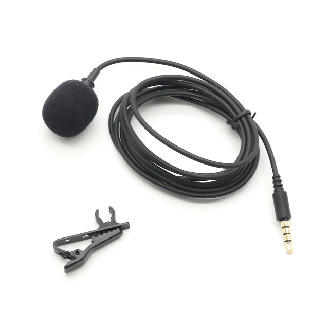 Mini High Quality Noise-Resistant Clip-on Microphone with 2.95m Cable Microphone