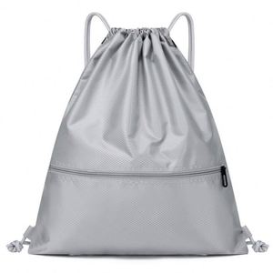 Design Custom Polyester <b>Drawstring</b> Double-shoulder <b>Drawstring</b> <b>Backpack</b> Sports and Fitness Waterproof Bag - Product Image 2