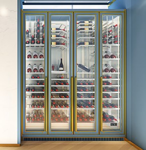 Nevera de lujo para <span class=keywords><strong>vino</strong></span>, refrigerador de bebidas y <span class=keywords><strong>vino</strong></span>, moderna y única, decoración interior de la <span class=keywords><strong>casa</strong></span> - Product Image 1