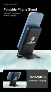 แบตสำรองแม่เหล็กไร้สาย 10000mAh ชาร์จเร็ว 22.5W พับเก็บได้ ใช้เป็นขาตั้งโทรศัพท์ได้ สำหรับ <span class=keywords><strong>iPhone</strong></span> 17 16 และ Android - Product Image 5