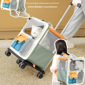 <span class=keywords><strong>Sac</strong></span> à roulettes tendance de grande capacité <span class=keywords><strong>pour</strong></span> chat Pet Dog Carrier <span class=keywords><strong>Sac</strong></span> à <span class=keywords><strong>dos</strong></span> avec roues - Product Image 2