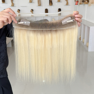 Listo para enviar: Topper de cabello humano 100% natural de 12"X1.5 con encaje HD, aspecto natural, para la línea del cabello frontal, con cordón. - Product Image 3