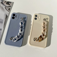 Coque souple en TPU avec Bracelet de main pour iPhone 13, pour filles, 6s, 7, 8 Plus, Xr, Xs Max, tendance, nouvelle collection