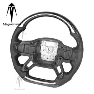 Volante de fibra de carbono para Land Rover <span class=keywords><strong>Defender</strong></span> 2020 2021 <span class=keywords><strong>2022</strong></span> 2023 2024 Volante de cuero perforado - Product Image 6