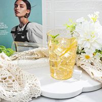 Lot de 50 gobelets jetables en plastique transparent avec paillettes dorées de 12 oz, écologiques, pour la rentrée scolaire et les mariages