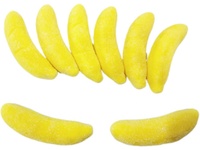 HALAL Groothandel Zakverpakkingen Banaanvormige Gummies 18g/stuk Kauwbaar Fruit Smaak Suiker Aanpasbare Snoepjes