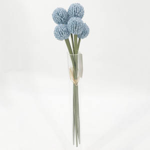 Flor decorativa Plantas artificiales Bolas de plástico Flor de cebolla Faux Greenery Flor de diente de león - Product Image 4