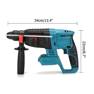 Marteau perforateur rotatif sans fil portable multifonction de qualité industrielle <span class=keywords><strong>800W</strong></span> 21V, perceuse à percussion au lithium sans balais 4Ah 22,9ft-lb - Product Image 4