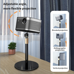 Soporte de Proyector de Escritorio <span class=keywords><strong>CINE</strong></span> 05 360 Giratorio Antideslizante Ligero Telescópico con Tornillo de 1/4 para XGIMI Dangbei Oficina en Casa Negro - Product Image 2