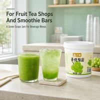 Green Grape Jam 1.3kg Fruit Jam for Fruit Tea Smoothie Bubble Tea Shop Beverage Menu