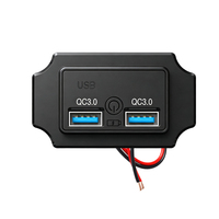 Chargeur USB pour voiture 24V, montage sur tableau de bord, interrupteur tactile, chargeur USB pour téléphone portable, prise de charge avec chargeur rapide 3.0 PD