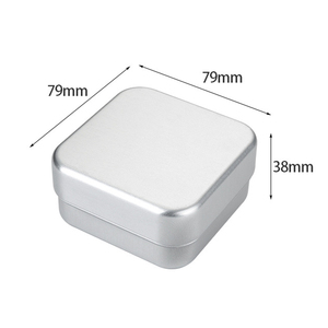 Logo personalizzato 8cm di <span class=keywords><strong>alluminio</strong></span> piatto di sapone quadrato con drenaggio a doppio strato - Product Image 2