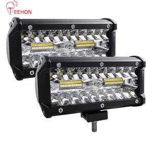 Âmbar caminhão moderno 4x4 fora da estrada, 12v 24v, 60w, 90w, 120w, 10 curvo, rgb, off road, 50 barra de luz led