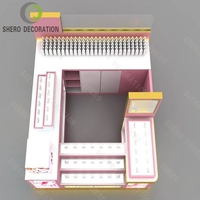Kiosques à parfum personnalisés pour centre commercial, comptoir d'exposition élégant en verre avec éclairage LED pour la présentation de parfums, kiosque à parfum pour centre commercial