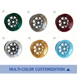 सैनबो f991403 कार मिश्र धातु पहियों 15x8 15x9 <span class=keywords><strong>4x100</strong></span> 4x114.3 गहरी डिश मैट ब्लैक कलर - Product Image 4