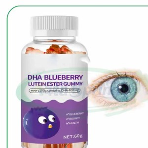 ASAP Eye Care Support Zéaxanthine Lutéine Ester Gummy 1000g Supplément DHA Myrtille Lutéine Ester Gummies - Product Image 1