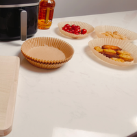 Papier sulfurisé double face en silicone, antiadhésif, résistant aux hautes températures, pour four et friteuse à air, usage commercial et domestique, vente en gros