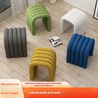 Fauteuil d'angle léger et artistique en velours pour aire de jeux pour enfants