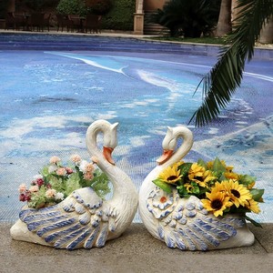 Extérieur Creative Swan Ornement Pot De Fleurs Bambou <span class=keywords><strong>Jardin</strong></span> Cour Disposition pour Maison Aménagement Paysager Balcon <span class=keywords><strong>D</strong></span>écoration pour Maison Pack - Product Image 6
