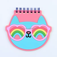 Minikleine niedliche Kawaii-Silikon-Spiral-Bindungsblätter Notizbuch Notizblock
