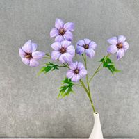 6 têtes de fleurs artificielles de magnolia en soie pour la décoration d'hôtels et de mariages, fausses fleurs en soie
