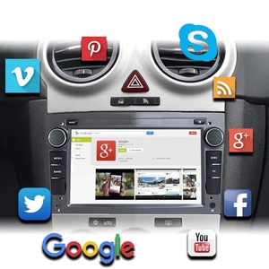 Radio de Coche con GPS para Opel <span class=keywords><strong>H</strong></span> J Vectra Vauxhall Zafira Corsa C D Vivaro Meriva Veda, Sistema Multimedia Android Auto 2Din para Automóvil - Product Image 5