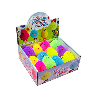 Jouet anti-stress lumineux en TPR souple en forme de poussin, balle rebondissante clignotante pour enfants, cadeaux - Product Image 5