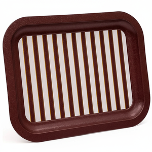 ถาดโลหะสี่เหลี่ยมขนาด233X307มม. ความสง่างามแบบวินเทจ - Product Image 2