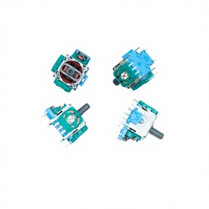 Совместимый игровой 3D-джойстик премиум-класса с зелёной и синей основой, без вибрации, для PS4 - Product Image 2