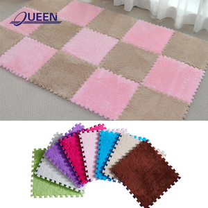 LINYIQUEEN Bán Hot Màu Xanh Lông Sàn Thảm Xù Xì Thời Trang Chất Lượng Tốt Nhất Phòng Khách Thảm Và Thảm Dài Đống Xù Xì Thảm - Product Image 5