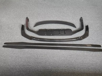Kit carrosserie en fibre de carbone pour Lexus LS350 LS500 2018-2023 : Lame inférieure de pare-chocs avant, Lame avant, Jupes latérales, Diffuseur arrière, Aileron arrière